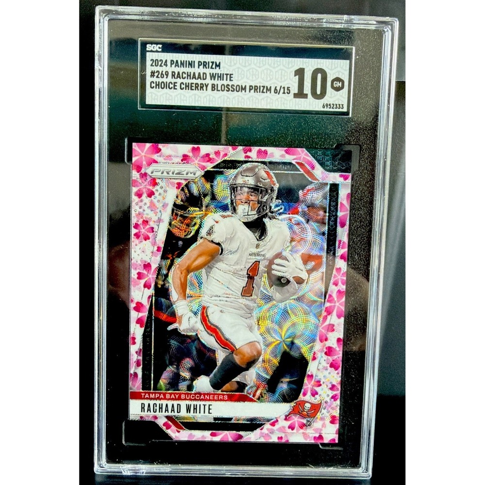 2024 Panini Prizm Rachaad White Cherry Blossom Prizm #269 /15 SGC 10 Gem Mint